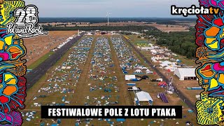 Festiwalowe pole z lotu ptaka [upl. by Nyved]