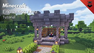 Minecraft How to Build an Enchanting Area  Enchanting Room Tutorial [upl. by Lurette]