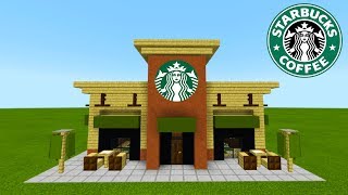 Minecraft Tutorial How To Make A Starbucks quot2019 City Tutorialquot [upl. by Karsten]