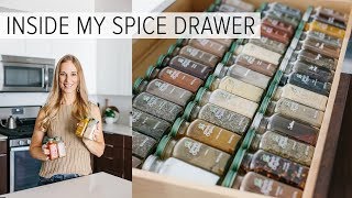 SPICE DRAWER ORGANIZATION  spice tips for healthy recipes [upl. by Adelbert]