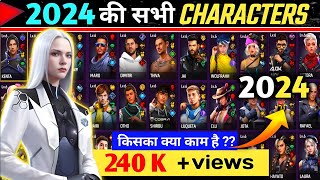 FreeFire All Characters New Ability 2023 Full Details AR ROWDY 99 ✓ [upl. by Rede678]