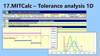 Tolerance analysis of linear dimensional chains MITCalc17 [upl. by Dougie276]