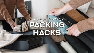 25 Minimalist Packing Hacks  How to Pack Better Organization Tips amp Travel Essentials [upl. by Bedell902]