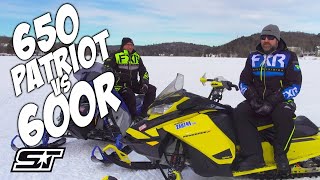 Polaris Indy 650 VR1 vs Ski Doo Renegade X 600R [upl. by Zrike]