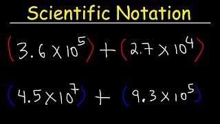 Scientific Notation  Addition and Subtraction [upl. by Anwahsed]