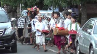 Bali Joyful Barong in the streets of Ubud quotNgelawangquot with Galungan 1 by Hans amp Fifi [upl. by Christy]