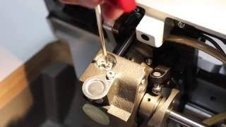 SERVICE VIDEO  Dürkopp Adler cl 867  Basic settings hook middle part opener VERSION 2 [upl. by Ailaro]