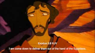 The Prince of Egypt 1998  The Burning Bush Scene Biblical subtitle [upl. by Hersh669]