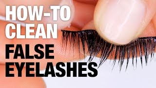 How To Clean False Eyelashes With Alcohol [upl. by Giverin]