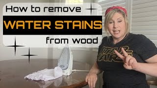 Remove Water Stains from Wood for Good [upl. by Ssilem430]