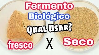 Fermento BIOLÓGICO Qual USAR  Fresco ou Seco [upl. by Polik]