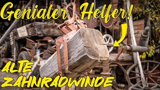 Genialer Helfer   alte Zahnradwinde  Harzer Bikeschmiede [upl. by Eceined416]