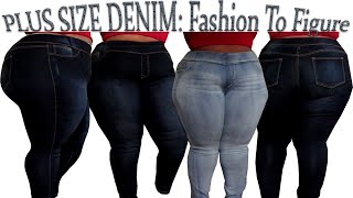 Best Plus Size Jeans  Fashion To Figure TryOn Haul  JustCallMeQuana [upl. by Dranyer242]