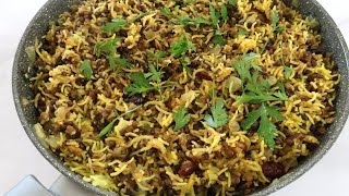 Mujadara recipe   rice and lentils [upl. by Ahsinek]