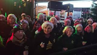 WHAT CHRISTMAS MEANS TO ME Rock Choir at Birkdale Lights Switch On 1st December 2024 [upl. by Alilad]