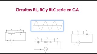 Circuitos RL RC y RLC en serie en CA [upl. by Marozas93]