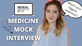 MEDICINE MOCK INTERVIEW  Answering common questions [upl. by Clercq360]