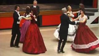 Quadrille Club dancing the Beseda Quadrille [upl. by Ativla]