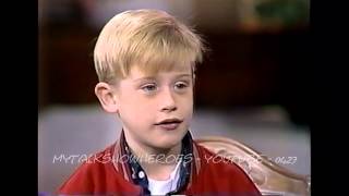 MACAULAY CULKIN  FIRST HOME ALONE INTERVIEW [upl. by Kendy]