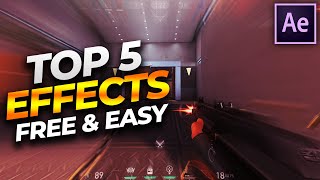 Top 5 Effects for Valorant Montages  Edits and How to Make Them NO PLUGINS Tutorial [upl. by Irene248]