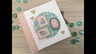 TUTORIAL  Álbum scrapbooking FÁCIL para principiantes [upl. by Agueda697]