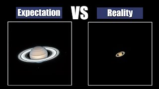 Planets through a telescope Expectation and Reality [upl. by Rebma]