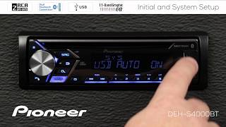 How To  Initial and System Setup on Pioneer InDash Receivers 2018 [upl. by Ecylla]