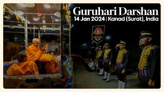 Guruhari Darshan 14 Jan 2024 Kanad Surat India [upl. by Jaddan]