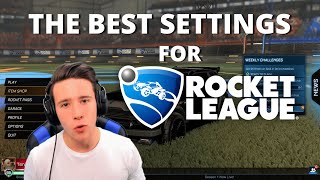 BEST SETTINGS FOR ROCKET LEAGUE  CONSOLE AND PC [upl. by Natalya]