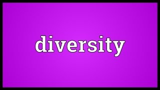 Diversity Meaning [upl. by Brandea]