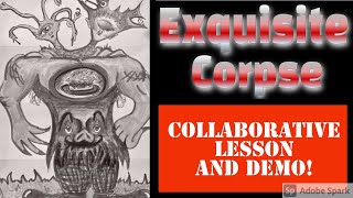 Exquisite Corpse Collaborative Drawing Lesson And Demo [upl. by Aehsal]