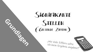 G06 signifikante Stellen [upl. by Nimajneb]