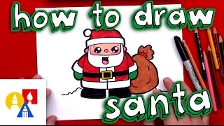 How To Draw Cartoon Santa Claus [upl. by Zaccaria449]