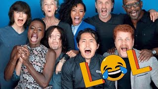 The walking dead cast funny moments that will make you spill your S’ Getti rings [upl. by Rebel142]