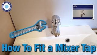 How To Fit Basin Mixer Taps  Change MIxer Taps  Alterna Bristan Valenza Install [upl. by Hsakiv919]