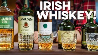 Tasting amp Ranking 5 Irish Whiskeys  How to Drink [upl. by Etteiluj]