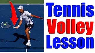 How To Hit Perfect Tennis Volleys In 3 Steps [upl. by Scuram210]