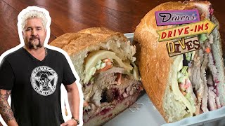 Guy Fieri Eats Cornmeal Snapper with Habanero Aioli  Diners DriveIns and Dives  Food Network [upl. by Griffin447]