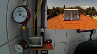 SOLAR COLLECTOR OPERATION Napkollektor működése timelapse [upl. by Clara]