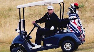 Author Says Caddies Told Him They Cheat for President Trump [upl. by Aicinoid]