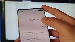 Galaxy S10  S10 How to Transfer  Backup Photos to USB Flash Thumb Drive [upl. by Sredna917]