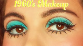 60s ICONIC EYE MAKEUP TUTORIAL  Twiggy Inspired Makeup [upl. by Enelra]