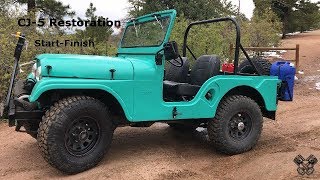 1965 Jeep CJ5 Restoration Full Video [upl. by Acinoj]