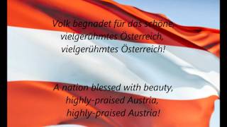 Austrian National Anthem  quotBundeshymnequot DEEN [upl. by Leonore]