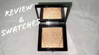 GIVENCHY Teint Couture Shimmer Powder Face Highlighter Review amp Swatches  02 Shimmery Gold [upl. by Atimed]