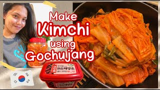 How to make KIMCHI using Gochujang red pepper paste  Aabbyy Perez [upl. by Moneta]