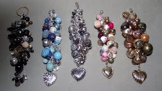 How to Make Bead Bag Charms  ArtySan Crafts [upl. by Devehcoy]