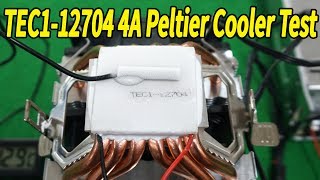 Testing TEC112704 Peltier Thermoelectric Cooler Freezing [upl. by Drauode]