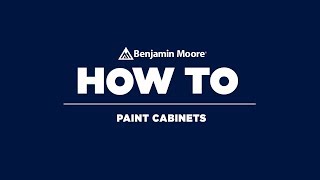 How to Paint Cabinets  Benjamin Moore Advance Paint [upl. by Crowell811]