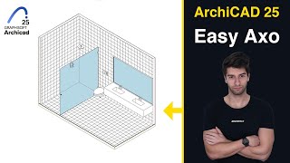 Archicad 25 Easy Axonometric Tutorial [upl. by Gnel]